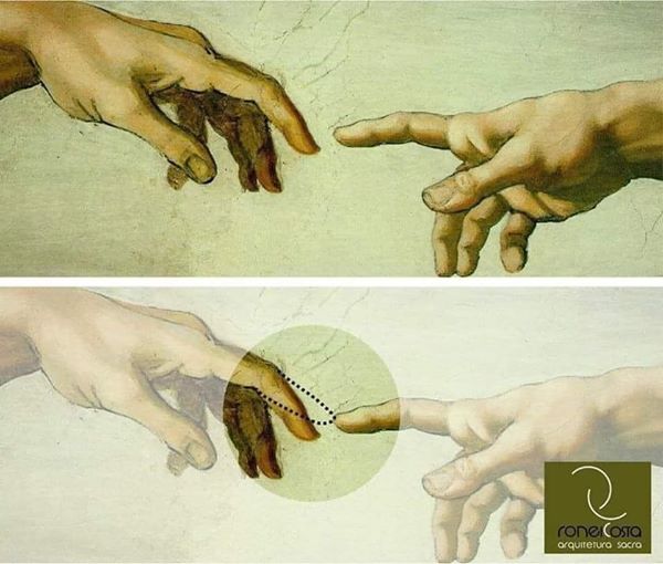 Curiosidades sobre arte El dedo de Dios y Adán en el fresco de Miguel Ángel Aprema Curiosidades sobre arte El dedo de Dios y Adán en el fresco de Miguel Ángel Aprema