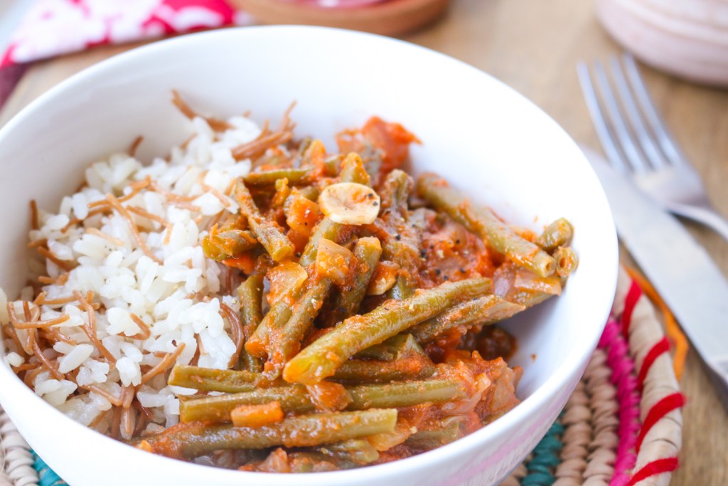 Egyptian Green Bean Stew Arabic Food Recipes