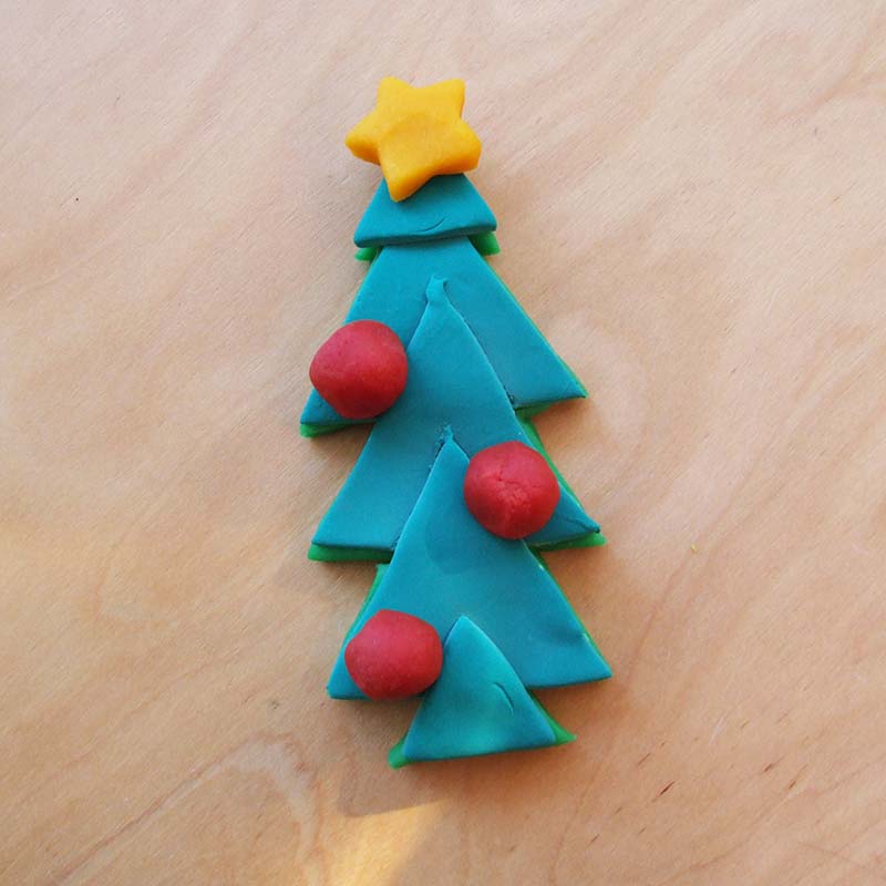 Conductive Play Dough Christmas Tree Project