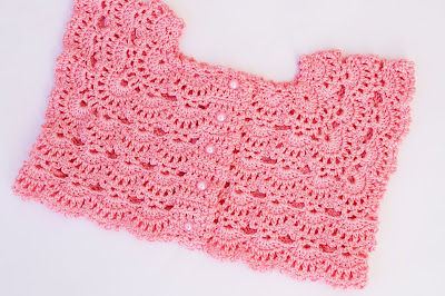 1 - Crochet Imagen Canesú rosa a crochet y ganchillo por Majovel Crochet