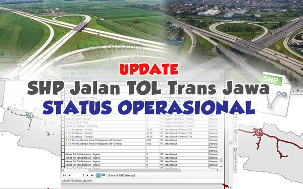 [UPDATE] Shapefile SHP Jalan TOL Trans Jawa Status Operasi