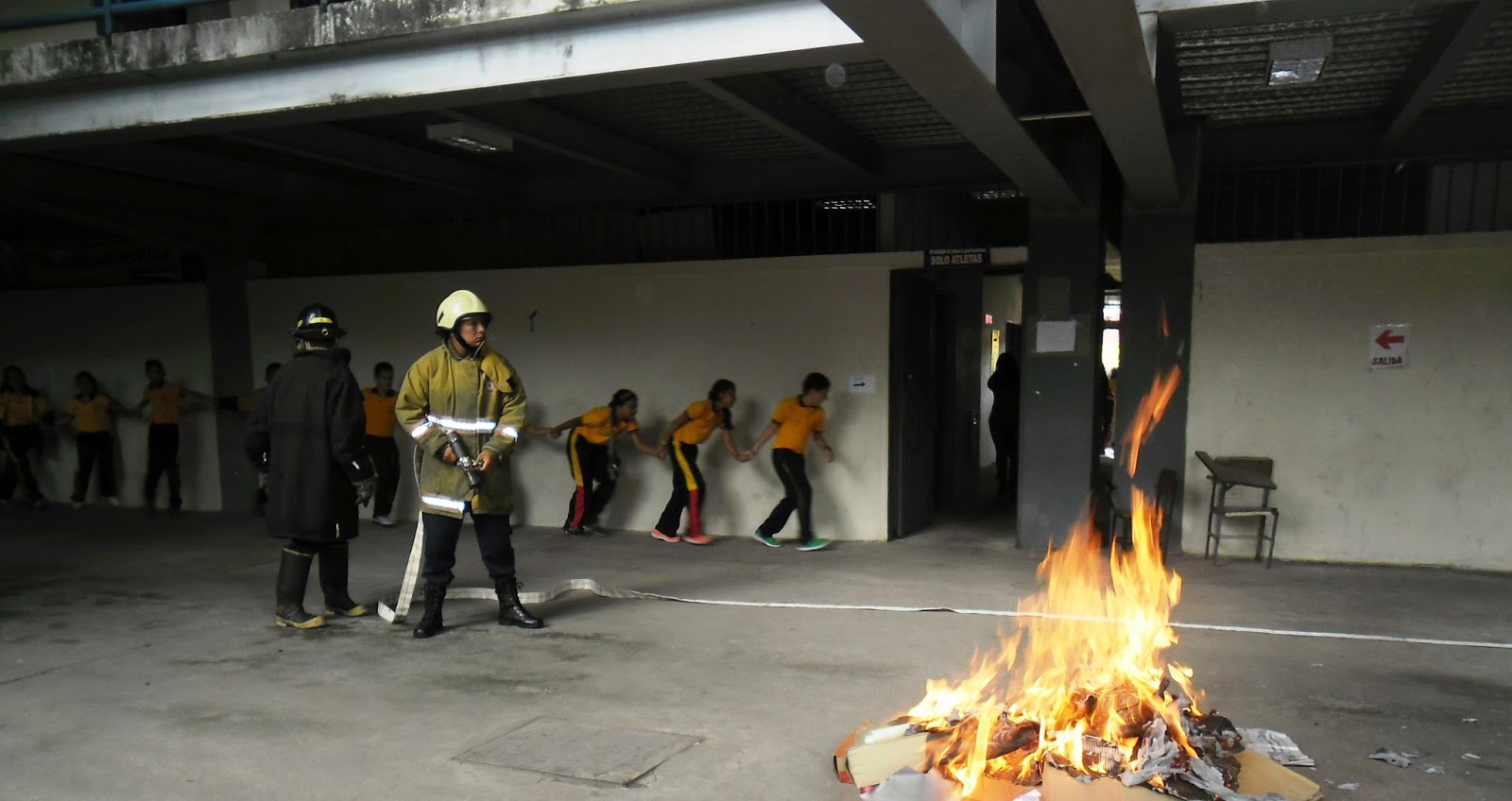 Unidad Educativa de Talento Deportivo Táchira: Simulacro de evacuación
