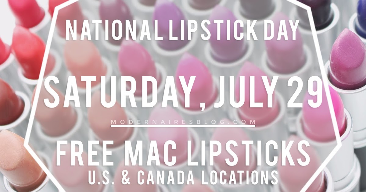 Free MAC Lipsticks for National Lipstick Day! Modernaires Free MAC