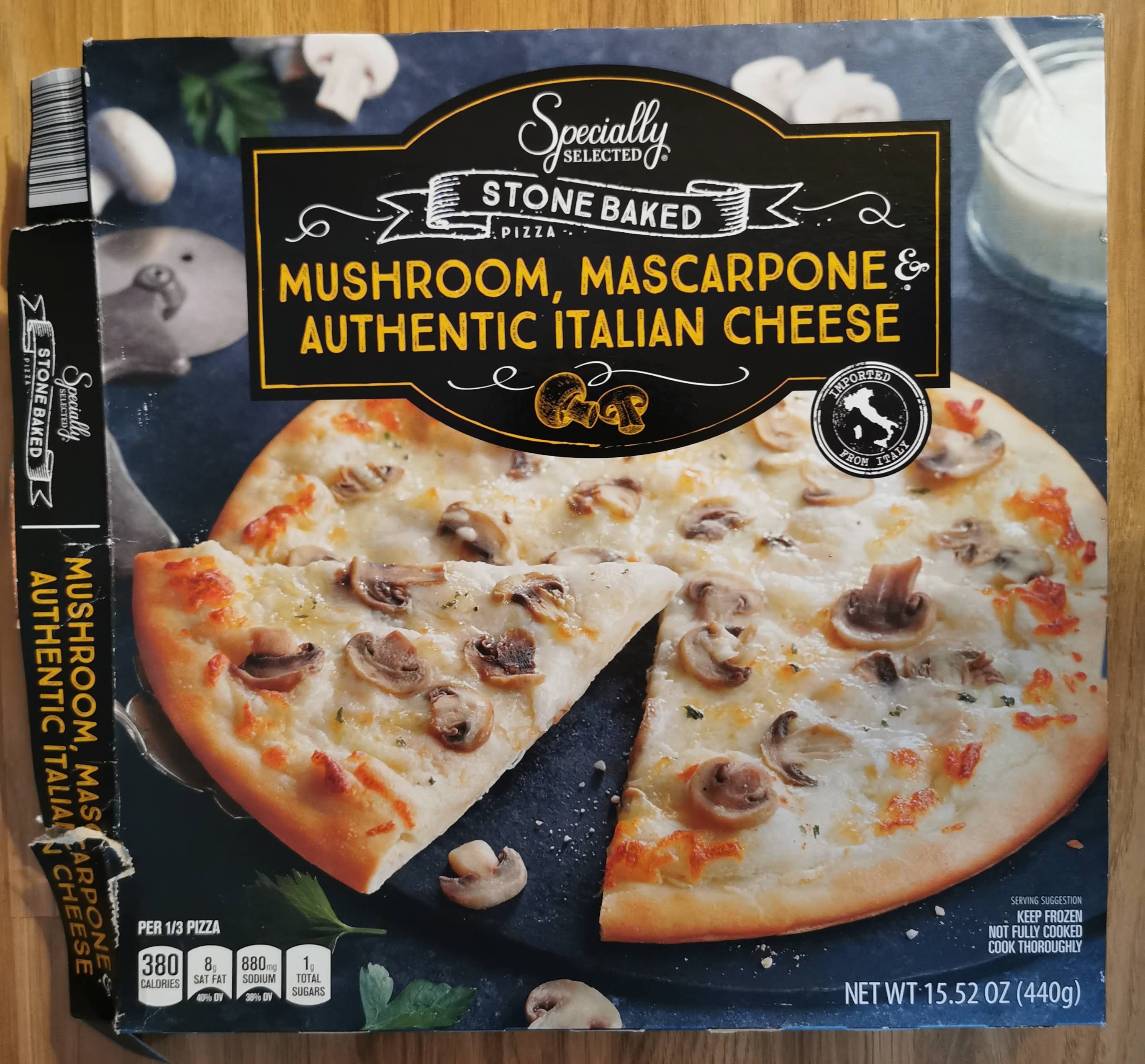 The Budget Reviews Specially Selected Stone Baked Mushroom, Mascarpone