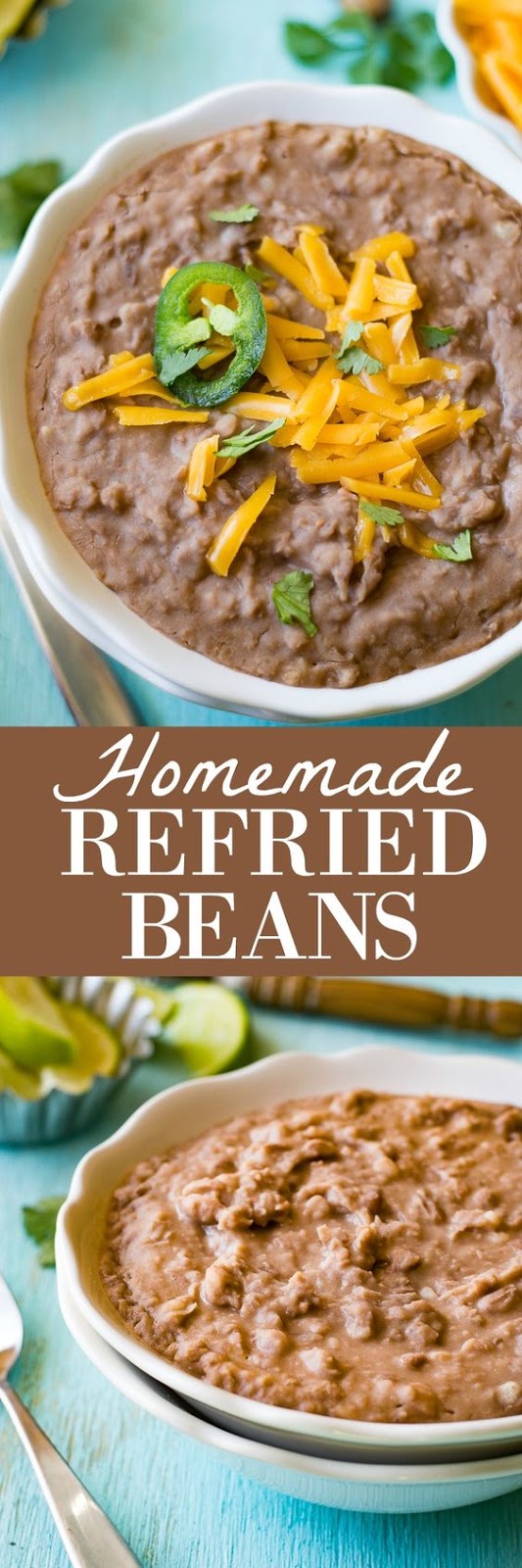Homemade Refried Beans healthy recipes with chicken