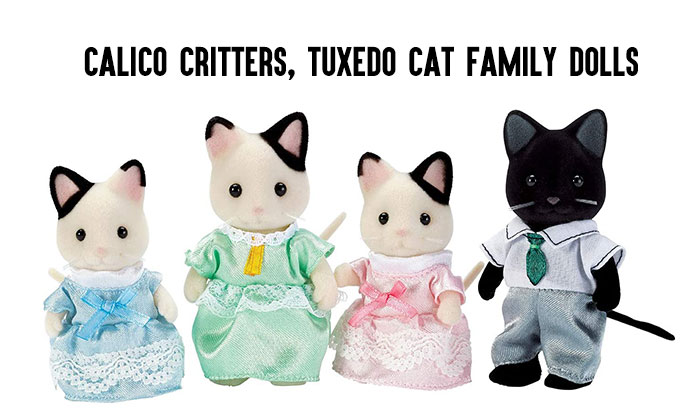 Calico Critters, Tuxedo Cat Family Dolls