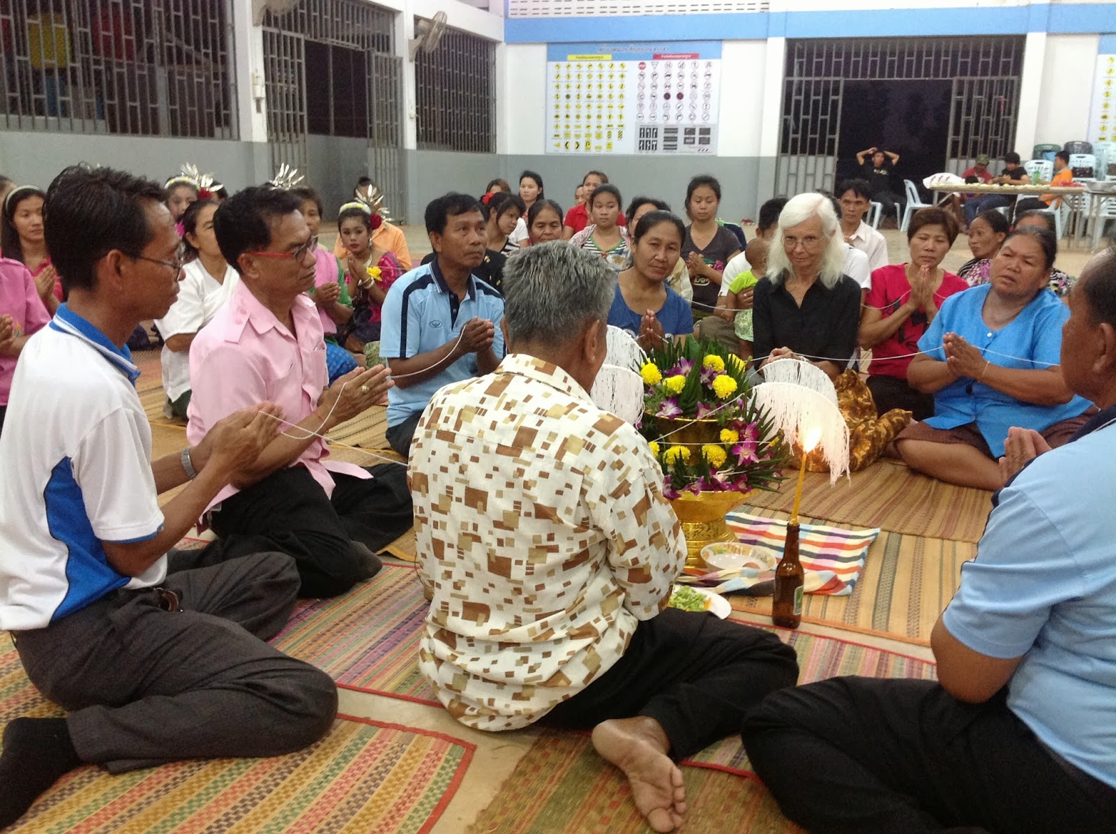 Clausen in Thailand Thai StringTying Ceremony