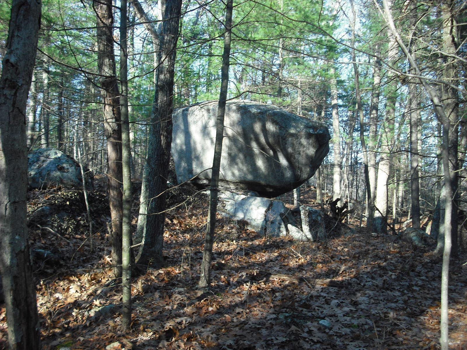 Secret Landscapes Propped Boulders on a Hill