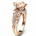 Designer rose gold rings