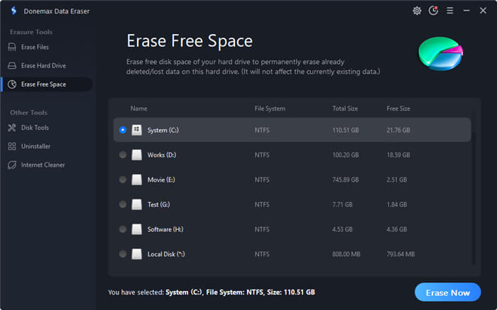 erase free space1