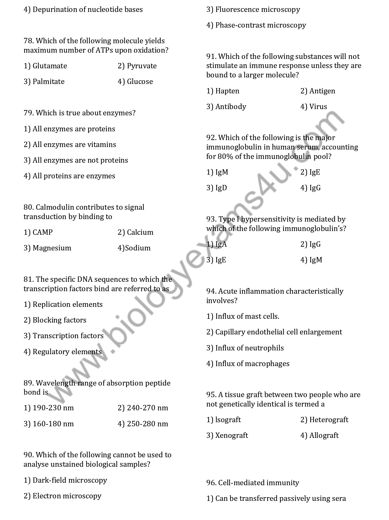 ICMR JRF Life Science 2019 Question Paper