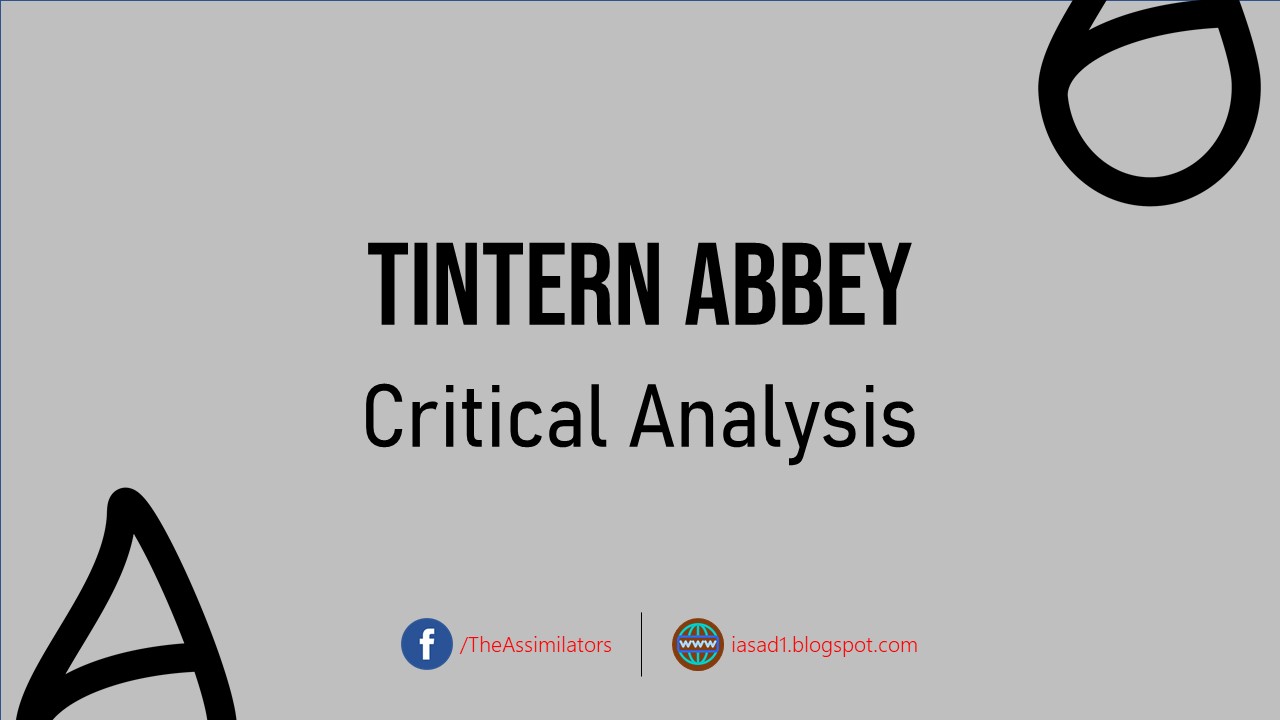 Critical Analysis - Tintern Abbey