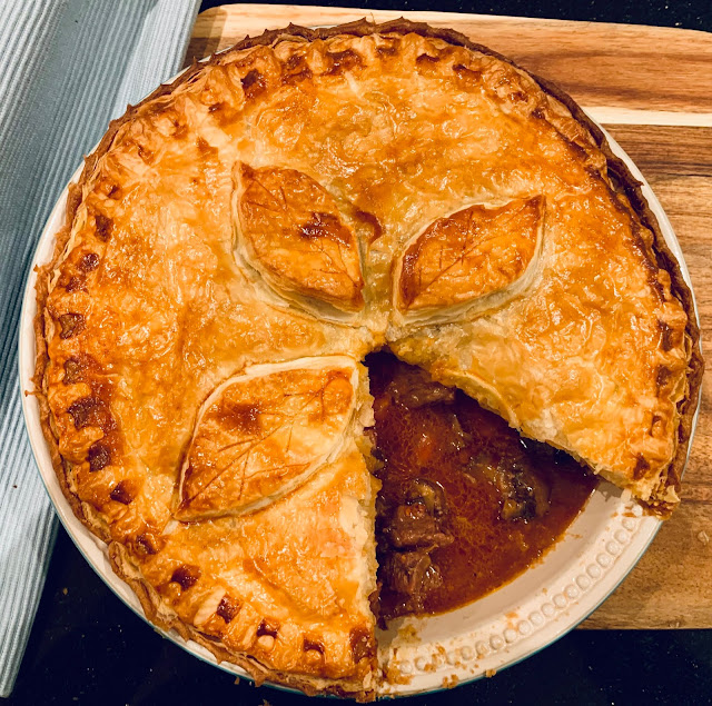 Steak, Ale & Mushroom Pie