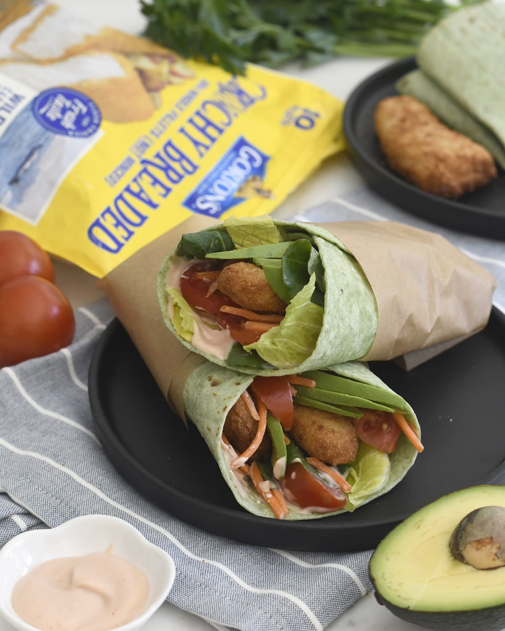 Cooking with Manuela Crunchy Fish Fillet Wraps