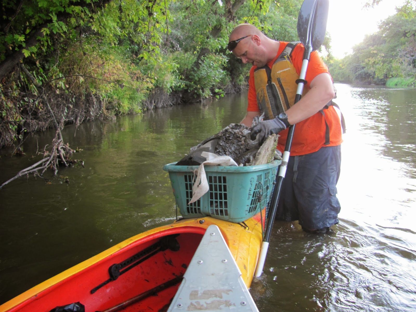 Kayaking the Lakes of South Dakota Big Sioux River CleanUp September