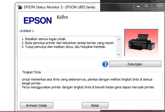 Cara Mengatasi Printer Epson L805 Blink All Light Bersamaan Berbagi Tutorial