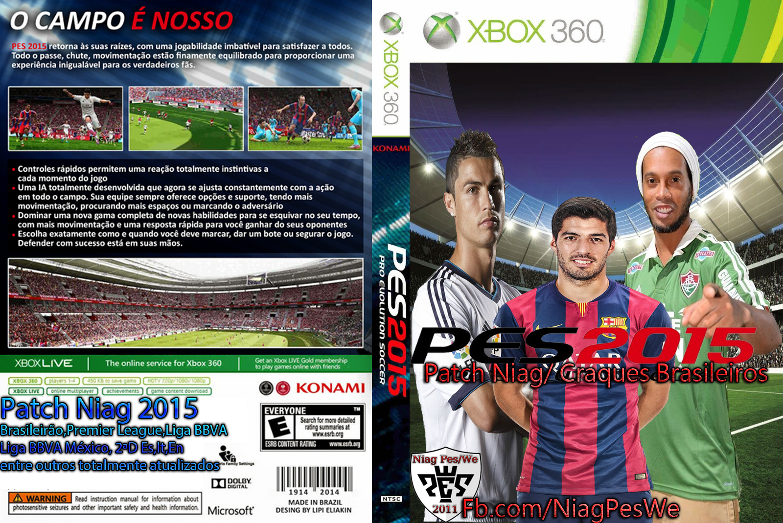 Jogo PES 2015 - Xbox 360 - curitiba - Jogo PES 2015 - Xbox 360