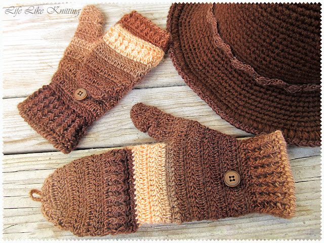 шарф капелюх мітенки спицями гачком scarf hat fingerless crochet knited