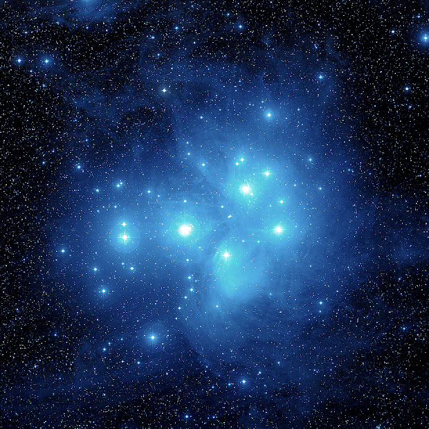 M45 hot blue stars and reflection nebulosity in all their splendor!