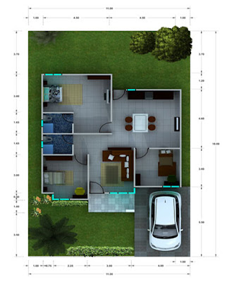 Contoh Rumah Kecil Modern