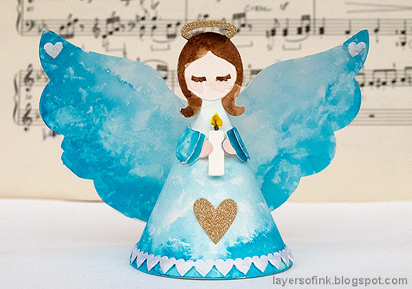 Layers of ink - 3-D Watercolor Angel Tutorial by Anna-Karin Evaldsson. Layers of ink - 3-D Watercolor Angel Tutorial by Anna-Karin Evaldsson. With the 3-D Angel die by Sizzix.