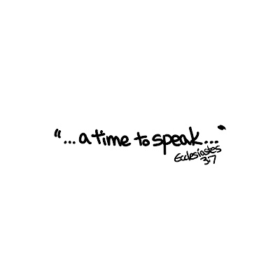 A time to speak