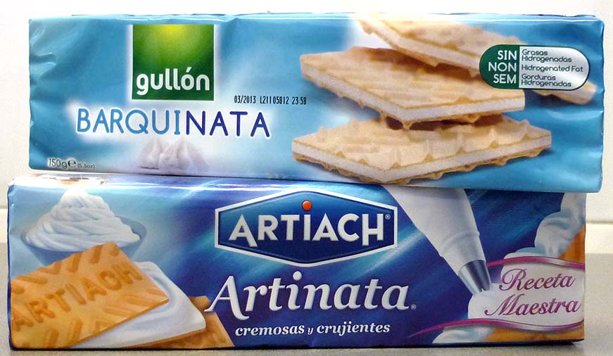 Salmorrejo Galletas de nata de Artiach y de Gullón. Cata de sabores Salmorrejo Galletas de nata de Artiach y de Gullón. Cata de sabores