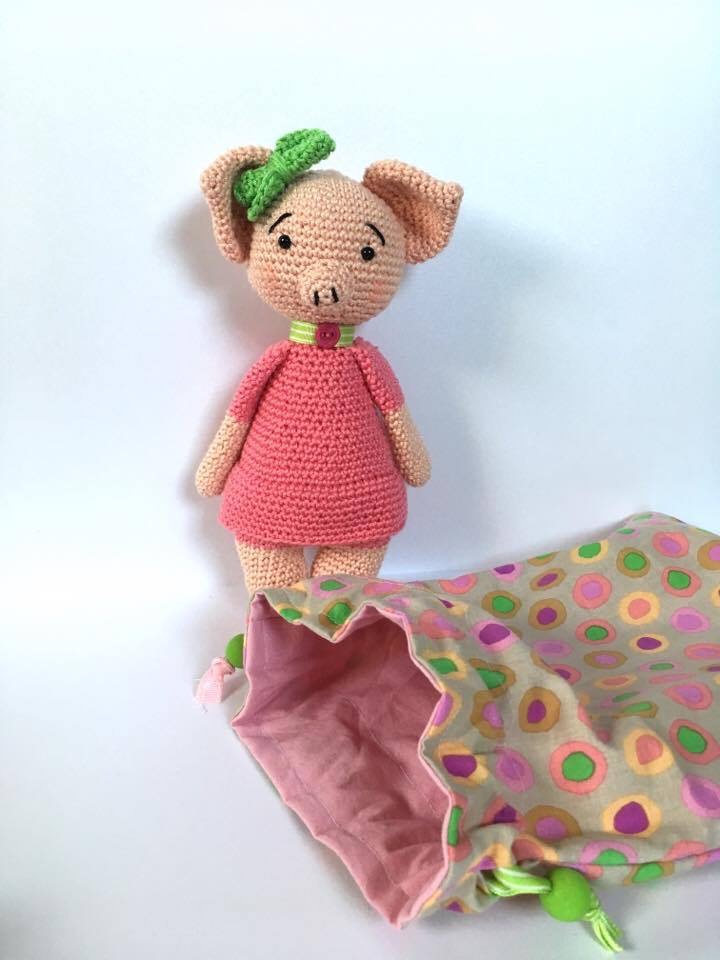 Patron Crochet - La poupée Lapin Little Rose - Brin de Coton