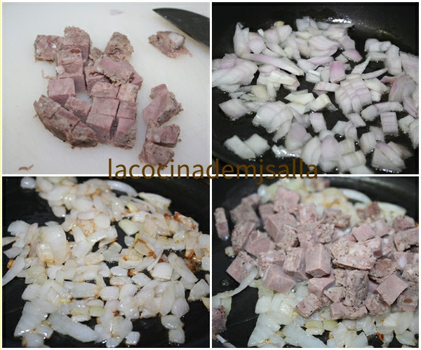 TORTILLA DE BUTIFARRA BLANCA Y JUDIAS