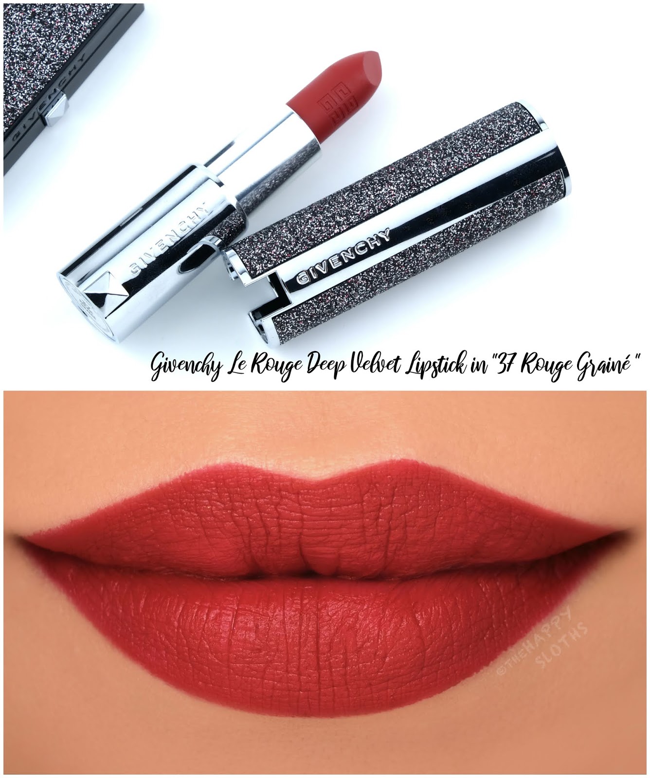 Givenchy | Holiday 2020 Le Rouge Deep Velvet Lipstick in "37 Rose Grainé": Review and Swatches