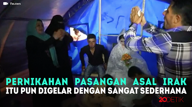 Pasangan Asal Irak Gelar Pernikahan di Tenda Pengungsian Dengan Alakadarnya Pasangan Asal Irak Gelar Pernikahan di Tenda Pengungsian Dengan Alakadarnya