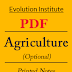 Evolution IAS Agriculture Notes PDF Download