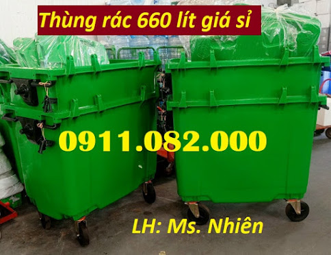 Xa thung rac 240 lit gia re tai long an Thung rac nhap khau gia re lh 0911082000