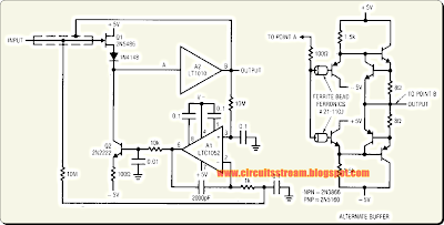 Build a Stabilized Capacitance Buffer Circuit Diagram