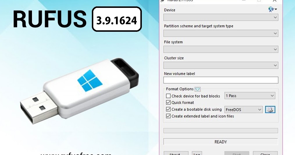 Rufus 3 9 1624 usb build for windows bootable 2020 full version