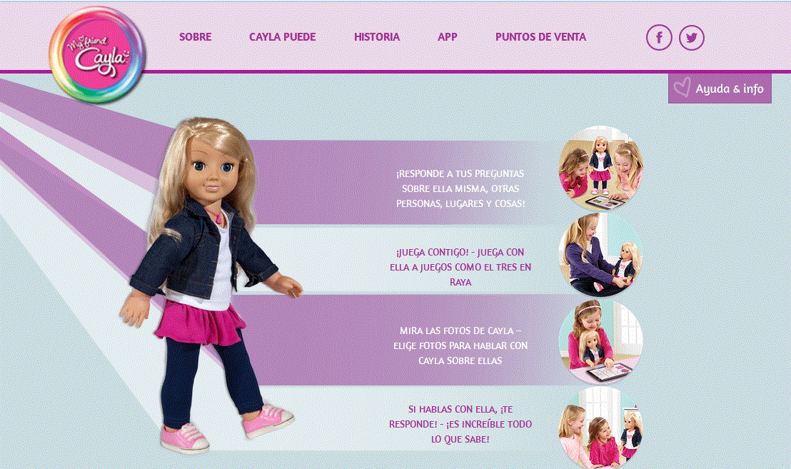 muñeca cayla amazon
