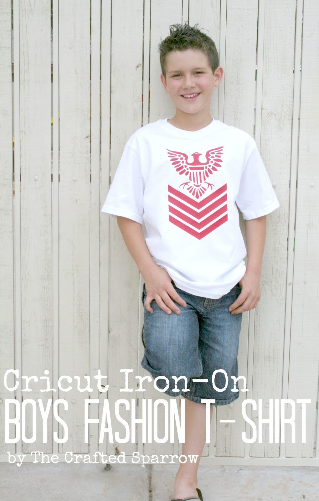 Cricut Ironon Boys Fashion TShirt The Crafted Sparrow