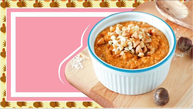 Avena de Pastel de Calabaza para el Día siguiente