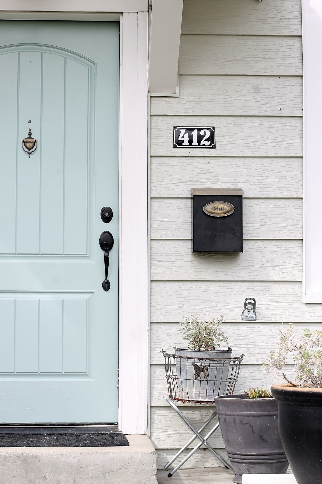 New Door Color - Wythe Blue - The Wicker House