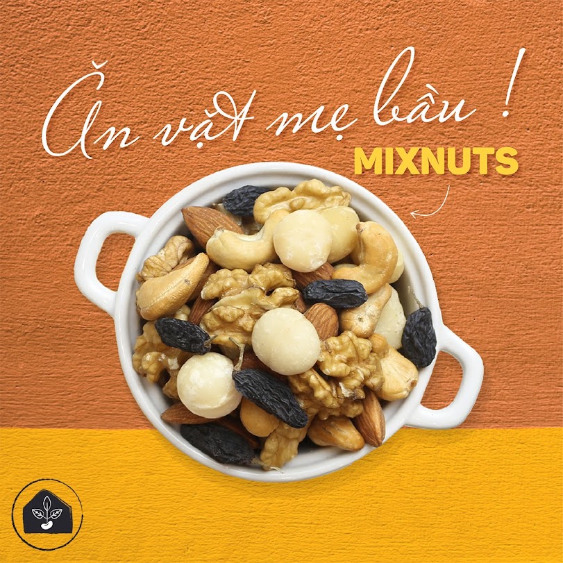 [A36] Mixnuts ăn vặt tốt cho thai nhi đầu thai kỳ