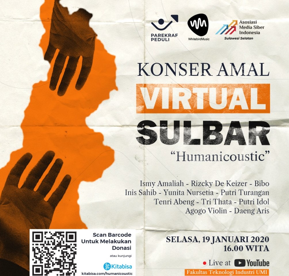 konser amal Konser Amal For Sulbar, Rangkul Parekraf AMSI Galang Bantuan