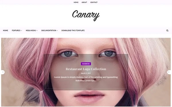 Canary Blogger Template - Responsive