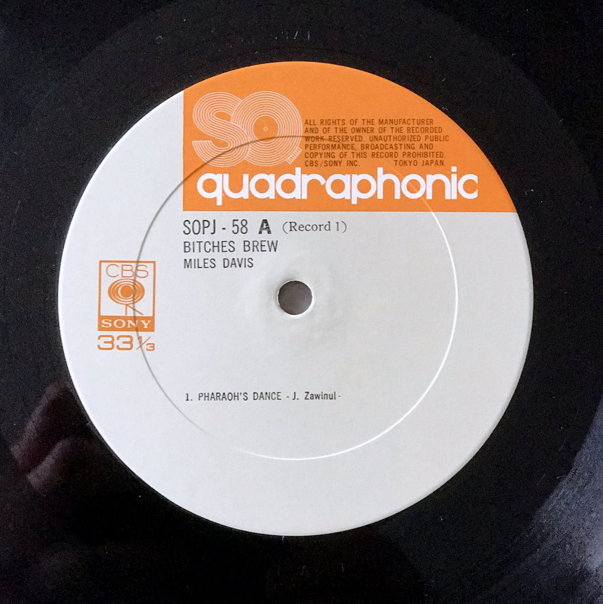 The Vinyl Curator Miles Davis Bitches Brew Quadraphonic