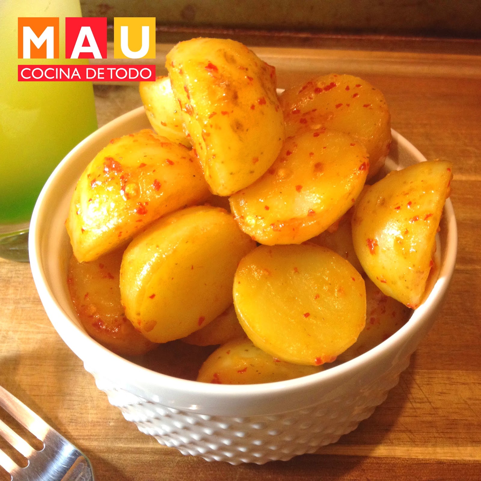 Mau Cocina de Todo Papas Cambray con Chile de Árbol y Limón