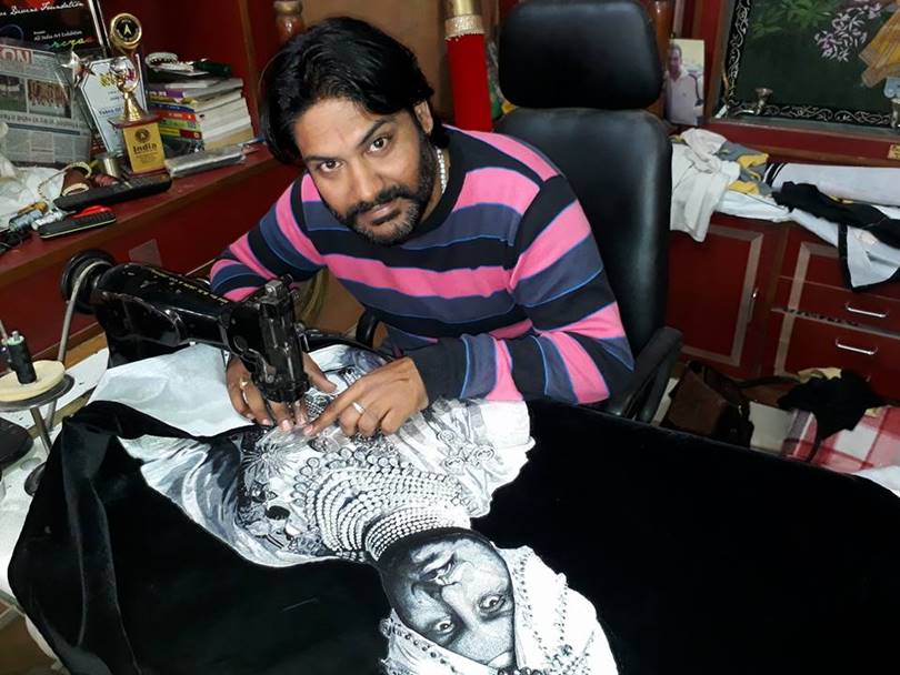 Embroidery Art Work With Sewing Machine