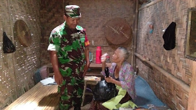 KEPEDULIAN BABINSA KEPADA WARGA KURANG MAMPU