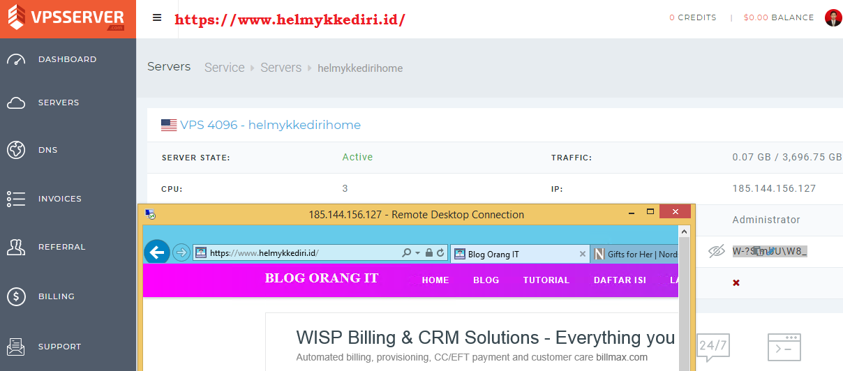 Cara Membuat Akun Rdp Gratis Di Vpsserver Com Blog Orang It