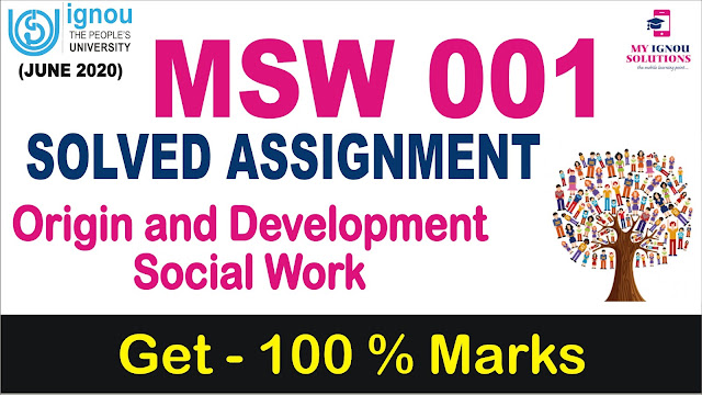 MSW solved assignment, msw assignment