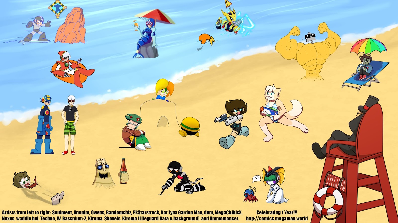 Mega Man World Comics Today we celebrate the 1 year anniversary of Mega Man World Comics!