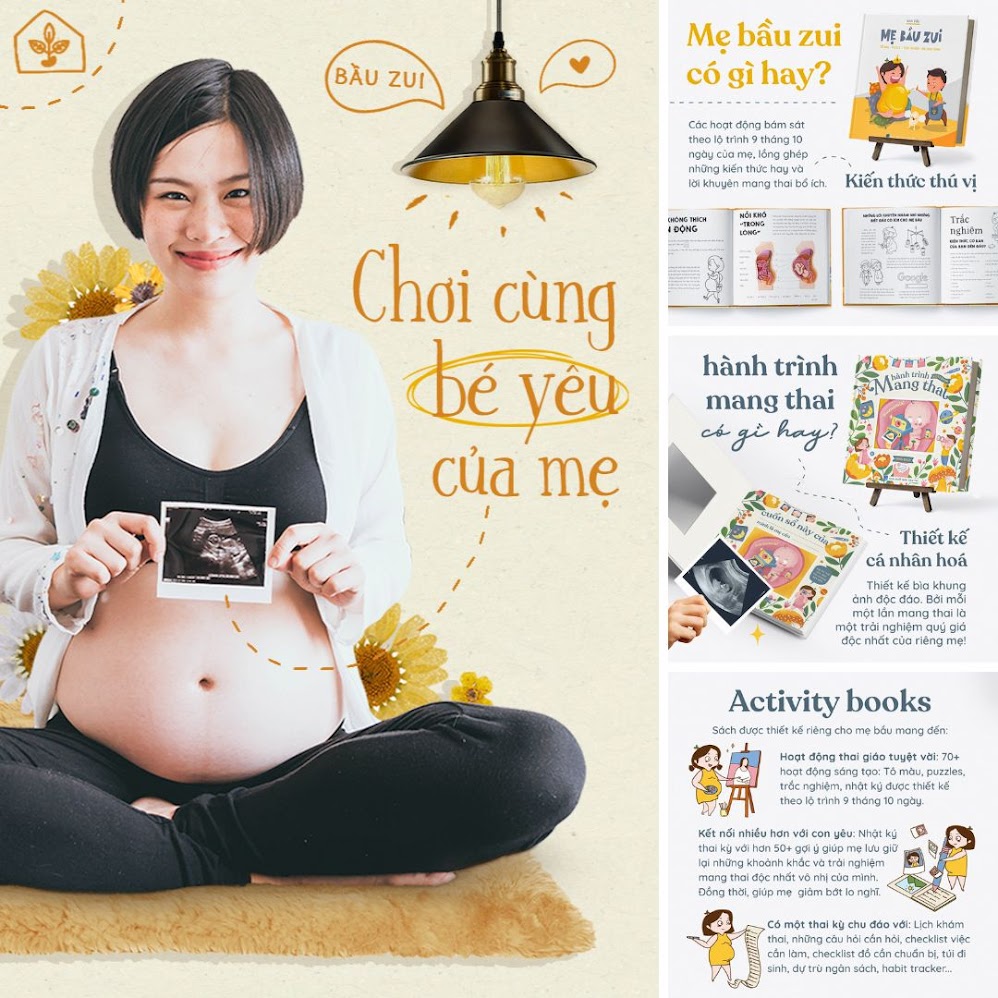 [A116] Bộ sách giúp Mẹ Bầu giảm bớt căng thẳng thai kỳ